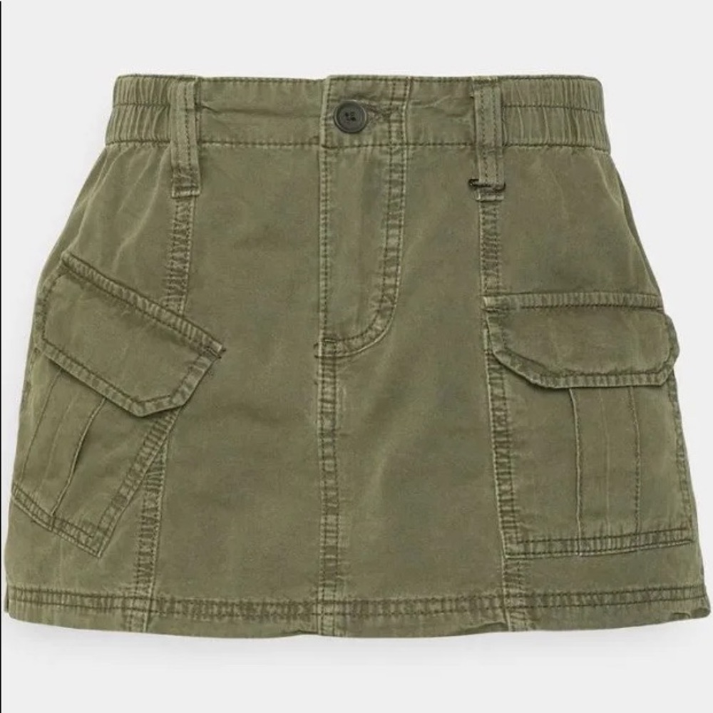 BDG army green khaki mini skirt